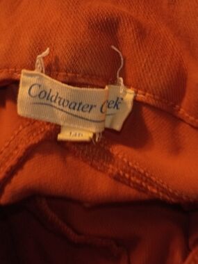 Coldwater Creek Orange Pants- Women's Casual Tee